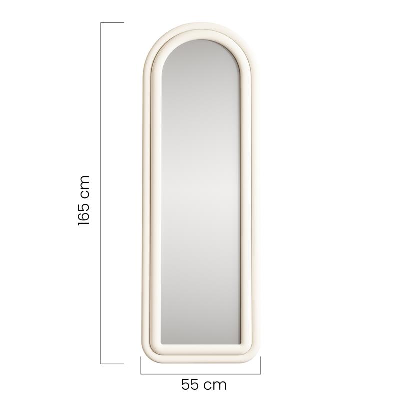 ARCHER SPECCHIO ARCO BIANCO 55X4,5X165 CM