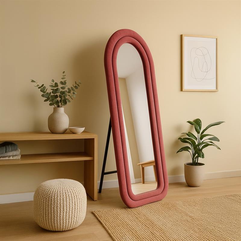 ARCHER SPECCHIO ARCO ROSA 55X4,5X165 CM