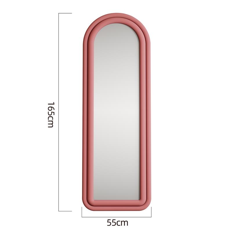 ARCHER SPECCHIO ARCO ROSA 55X4,5X165 CM