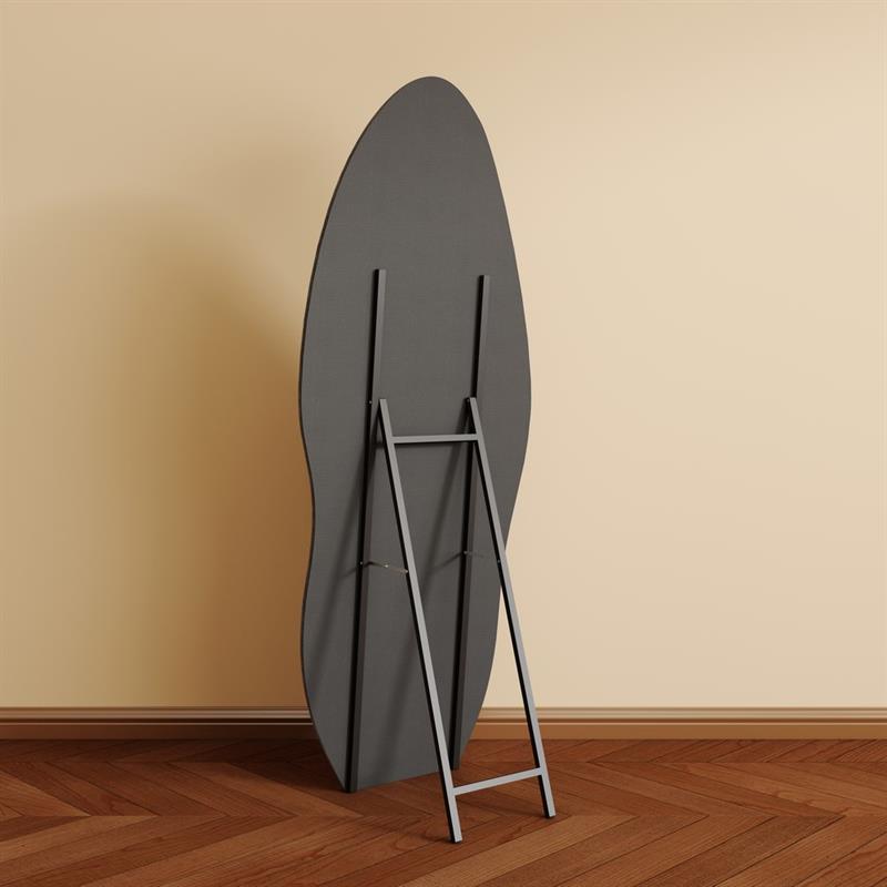 KIWI SPECCHIO IRREGOLARE NERO 55X4,5X165 CM