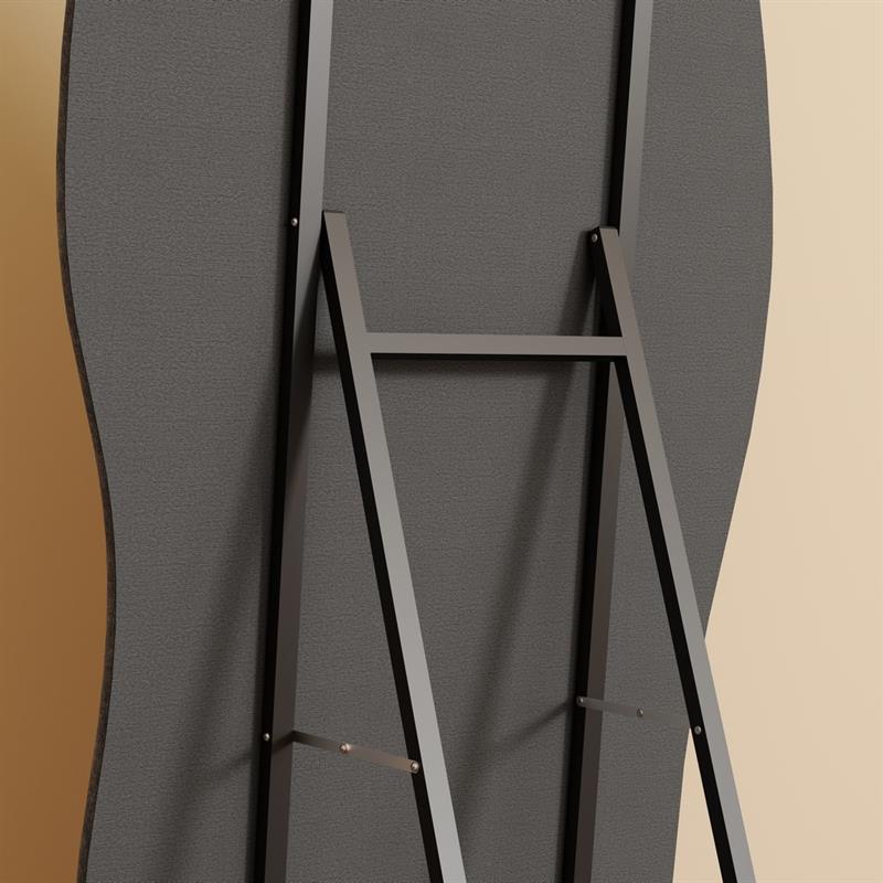 KIWI SPECCHIO IRREGOLARE NERO 55X4,5X165 CM