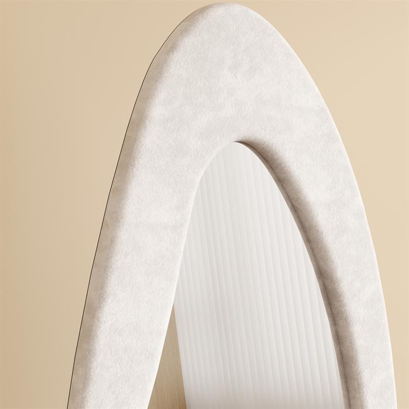 KIWI SPECCHIO IRREGOLARE BIANCO 55X4,5X165 CM