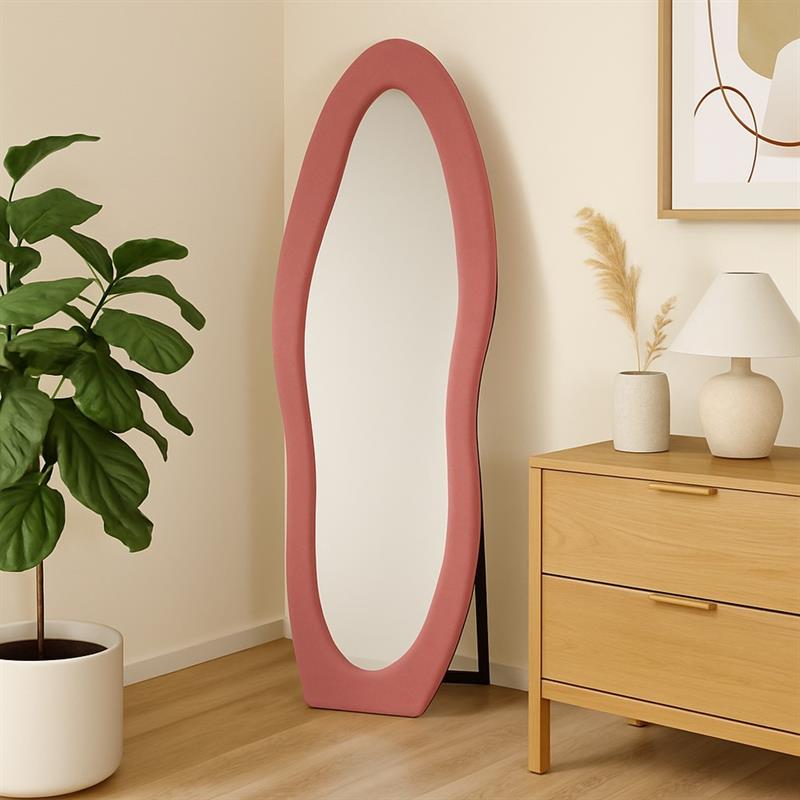 KIWI SPECCHIO IRREGOLARE ROSA 55X4,5X165 CM