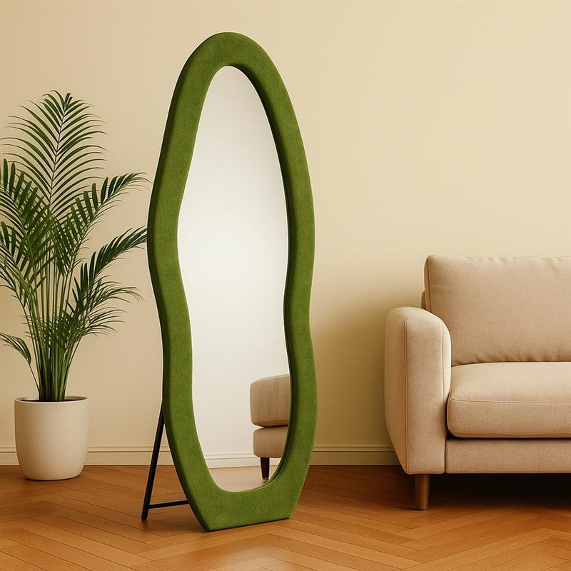 KIWI SPECCHIO IRREGOLARE VERDE 55X4,5X165 CM