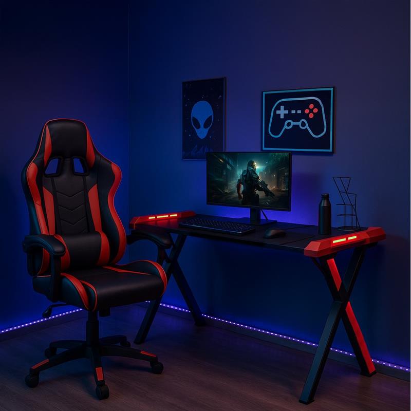 NITRO SCRIVANIA GAMING 120X60X75 CM