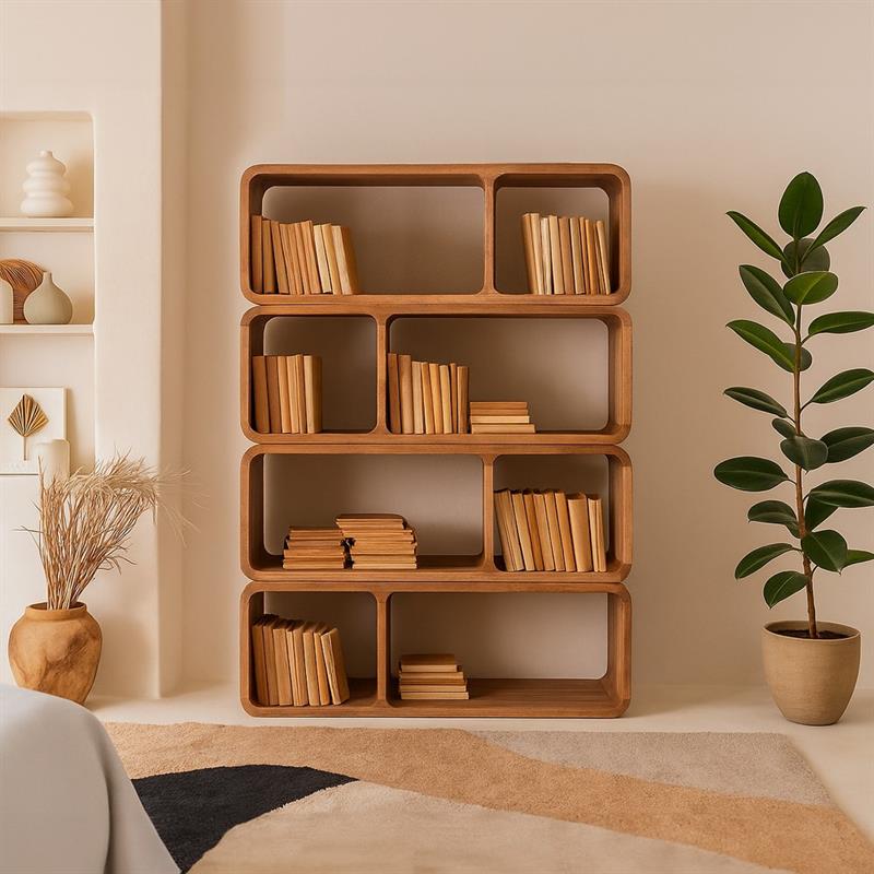 LUNA LIBRERIA MURO MANGO 120X35X40CM