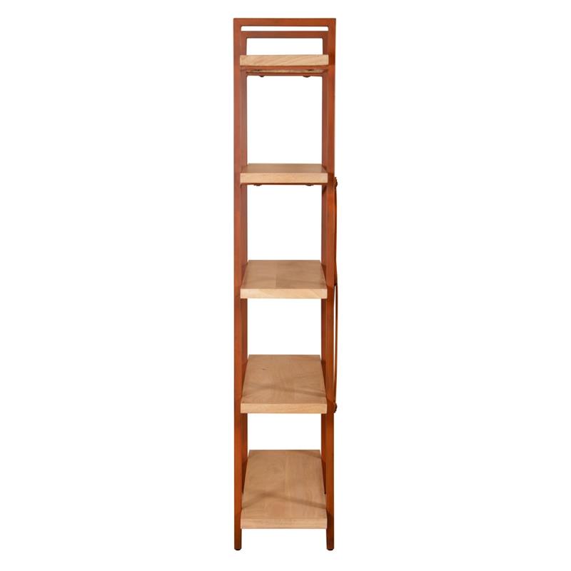 ACHILLE LIBRERIA 5/RIPIANI ACACIA METALLO CORTEN 102X34X180C
