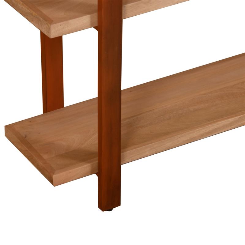 ACHILLE LIBRERIA 5/RIPIANI ACACIA METALLO CORTEN 102X34X180C
