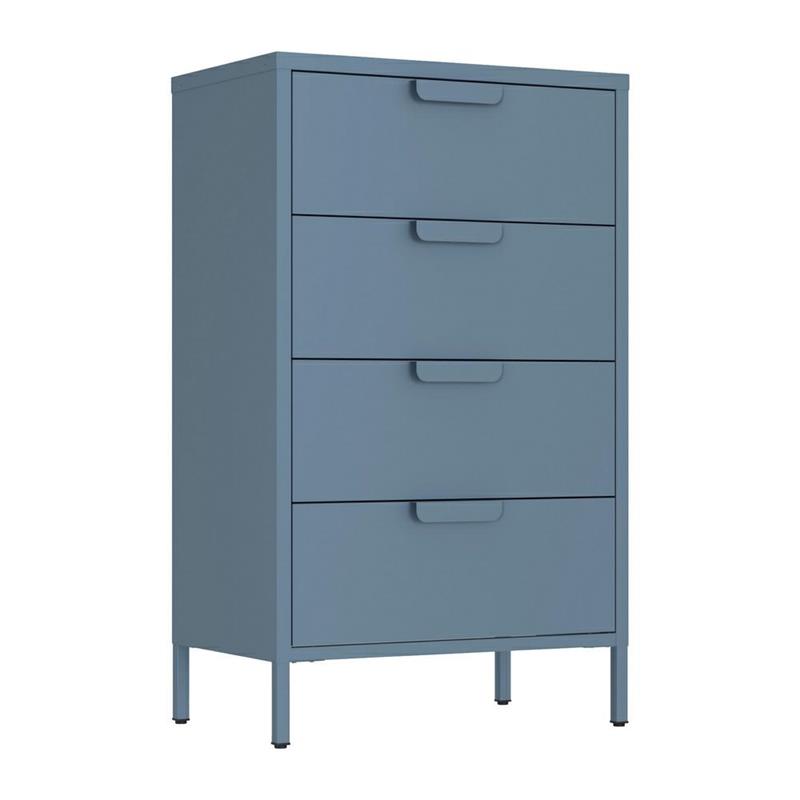 POP CASSETTIERA 4/C60X38X101 CM CERULEO