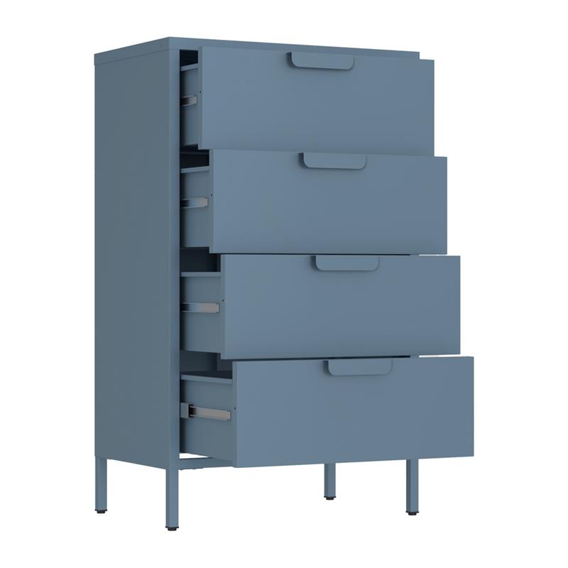 POP CASSETTIERA 4/C60X38X101 CM CERULEO