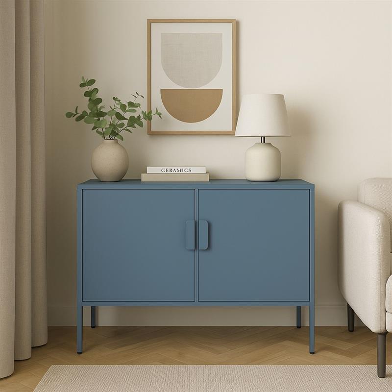 POP CREDENZA 2/A 100X40X72 CM CERULEO