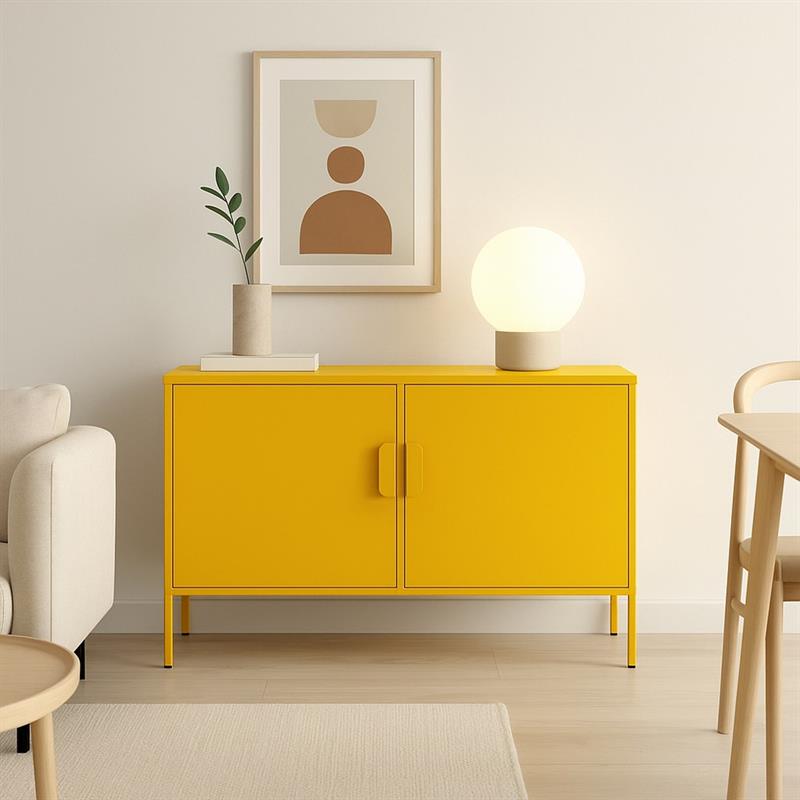 POP CREDENZA 2/A 100X40X72 CM SENAPE