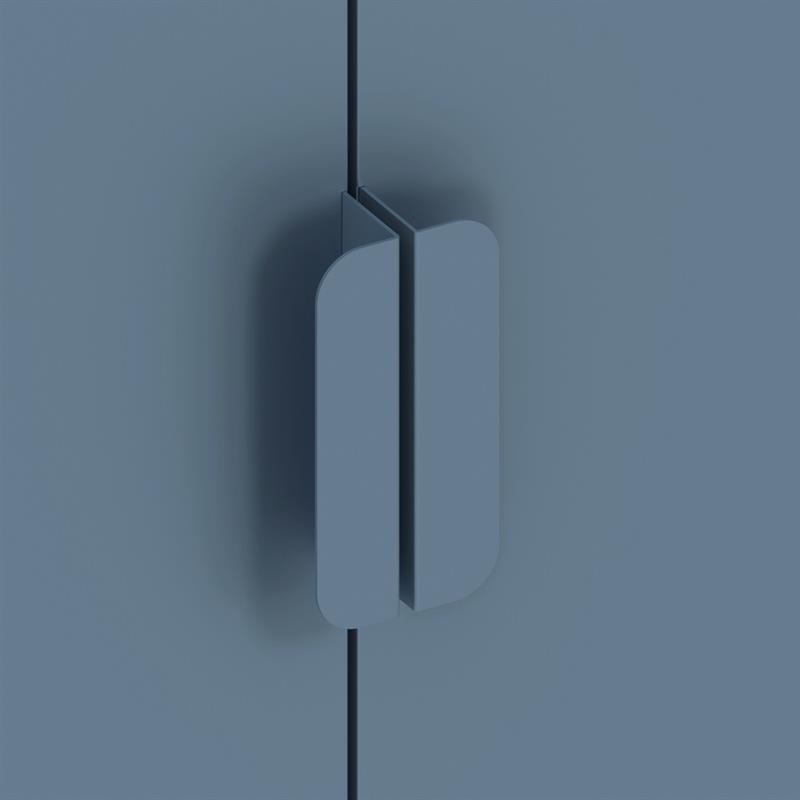 POP CREDENZA 2/A 80X38X100 CM CERULEO