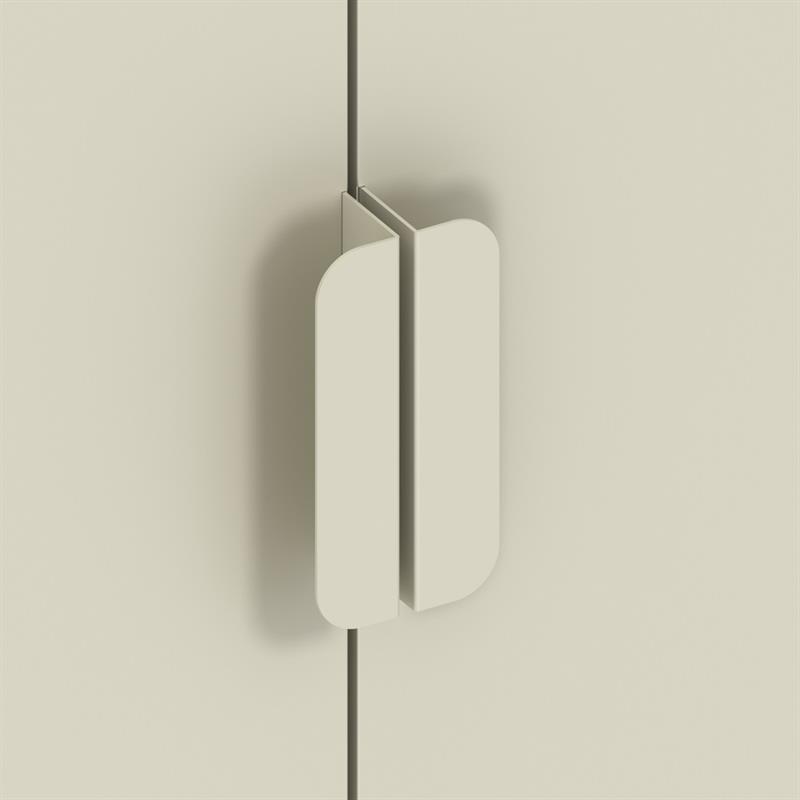 POP CREDENZA 2/A 80X38X100 CM AVORIO