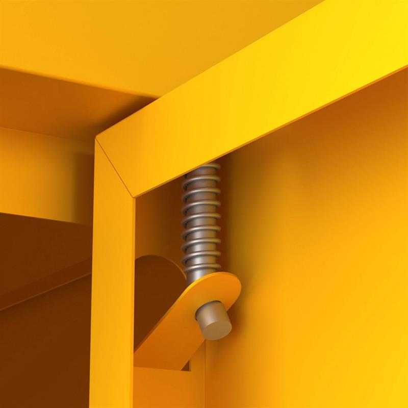 POP CREDENZA 2/A 80X38X100 CM SENAPE