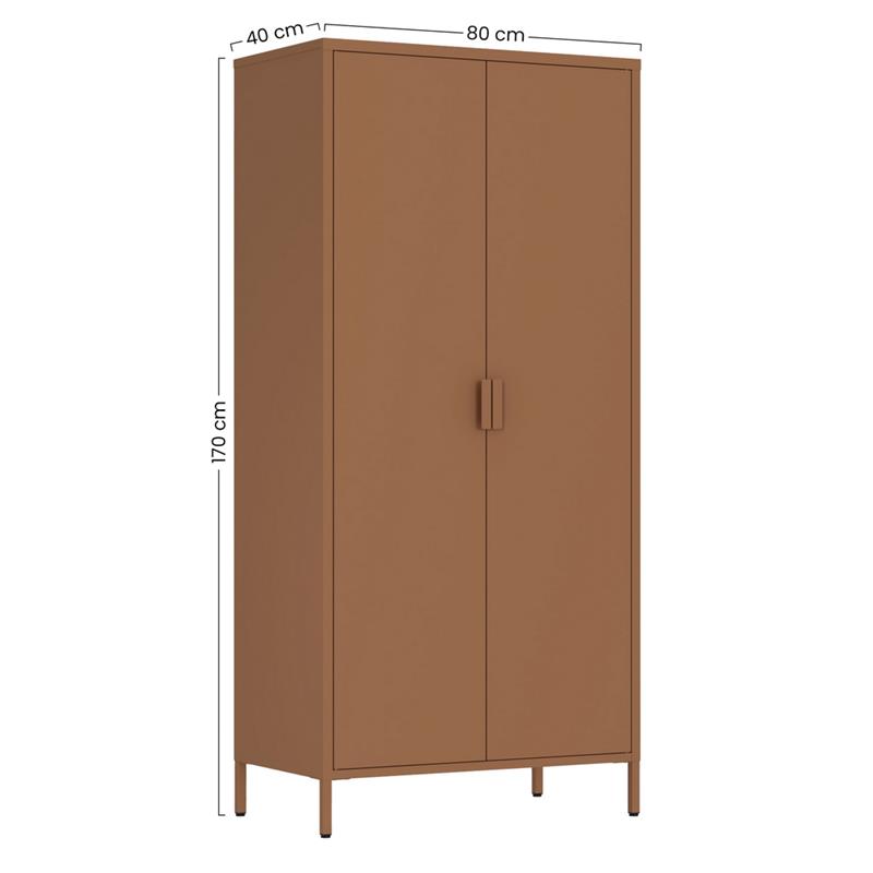 POP ARMADIO 2/A 80X40X170 CM MATTONE