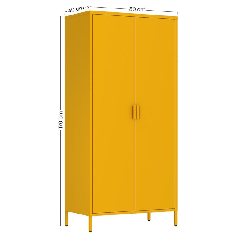 POP ARMADIO 2/A 80X40X170 CM SENAPE