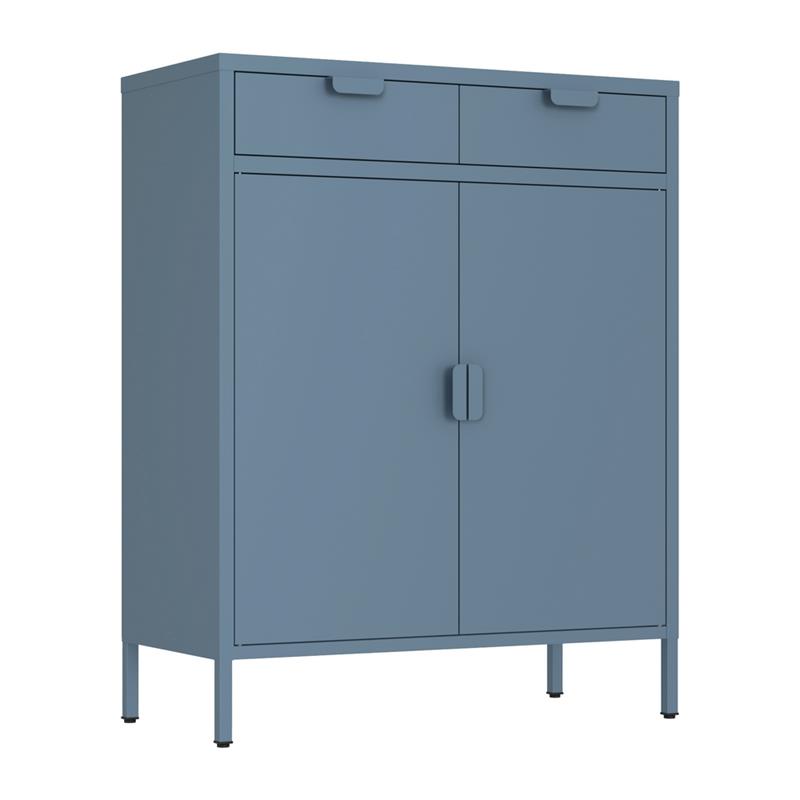 POP CREDENZA 2/A 2/C 80X38X110 CM CERULEO