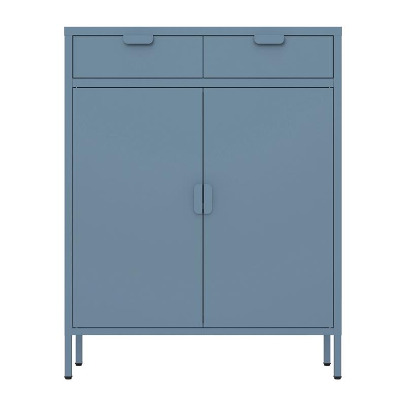 POP CREDENZA 2/A 2/C 80X38X110 CM CERULEO