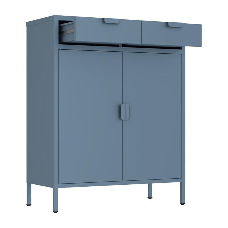 POP CREDENZA 2/A 2/C 80X38X110 CM CERULEO