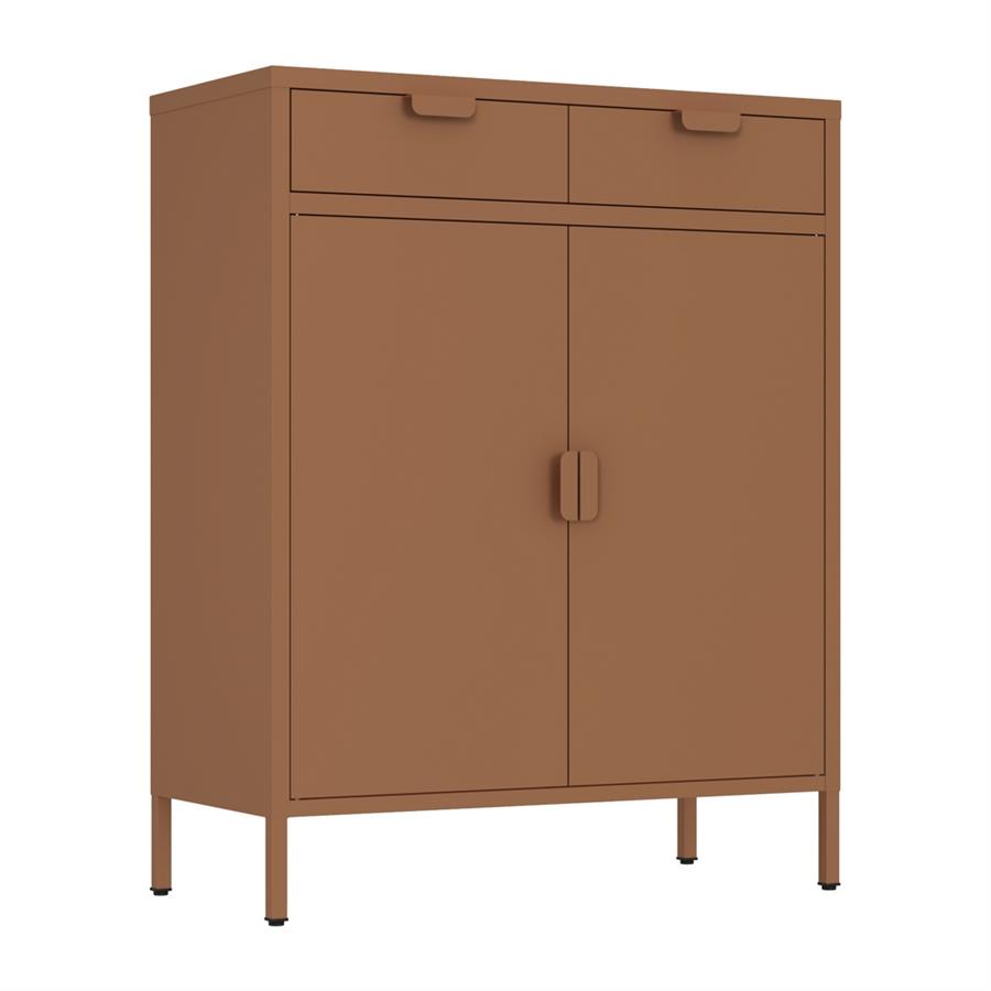 POP CREDENZA 2/A 2/C 80X38X110 CM MATTONE