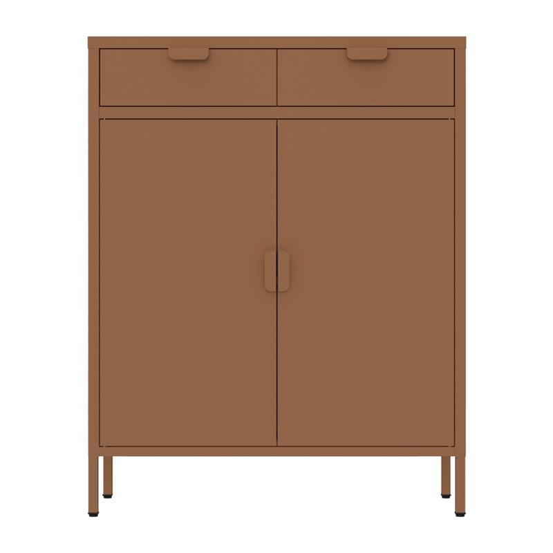 POP CREDENZA 2/A 2/C 80X38X110 CM MATTONE
