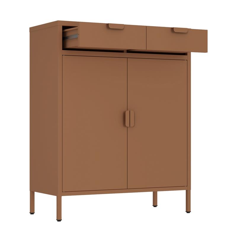 POP CREDENZA 2/A 2/C 80X38X110 CM MATTONE