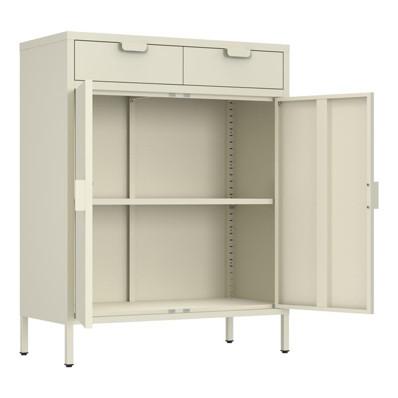 POP CREDENZA 2/A 2/C 80X38X110 CM AVORIO