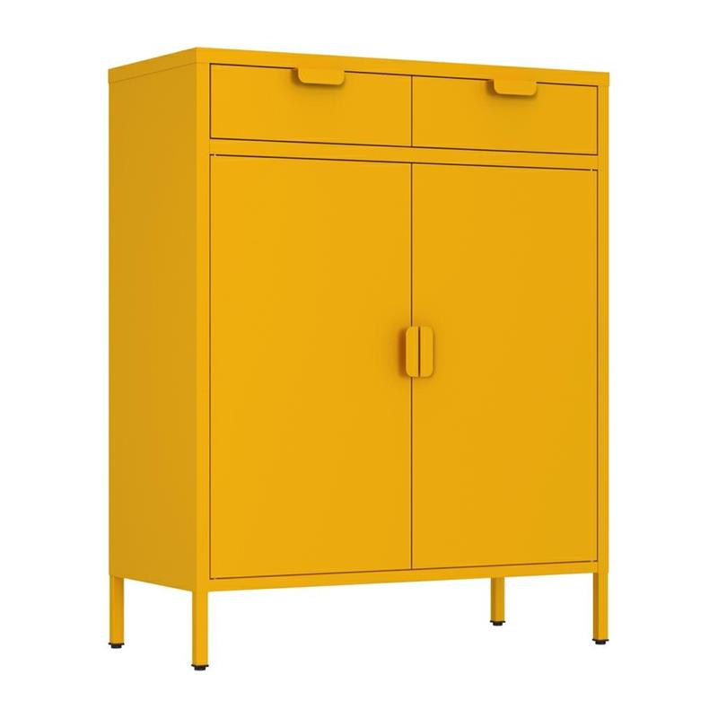 POP CREDENZA 2/A 2/C 80X38X110 CM SENAPE