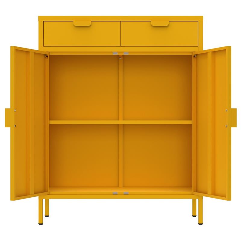 POP CREDENZA 2/A 2/C 80X38X110 CM SENAPE