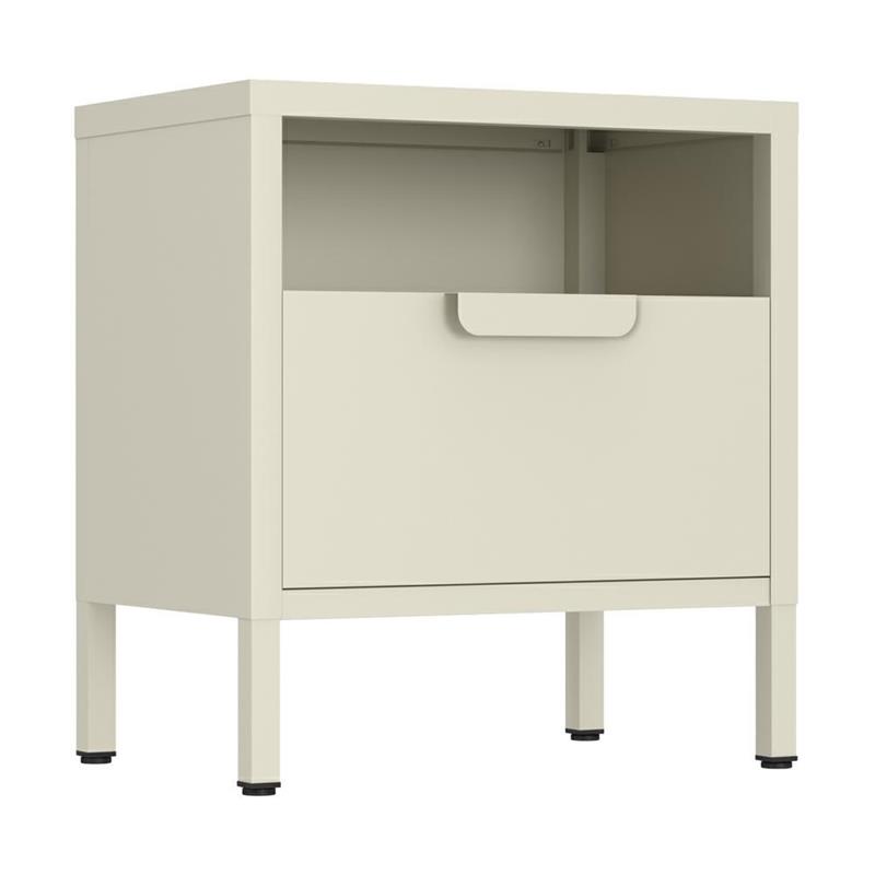 POP COMODINO 1/C 45X35X50 CM AVORIO