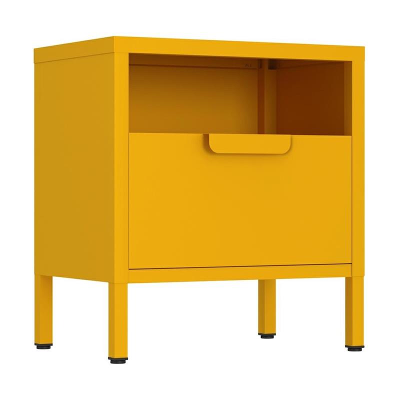 POP COMODINO 1/C 45X35X50 CM SENAPE