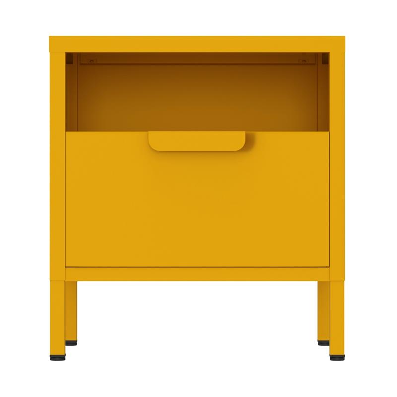 POP COMODINO 1/C 45X35X50 CM SENAPE