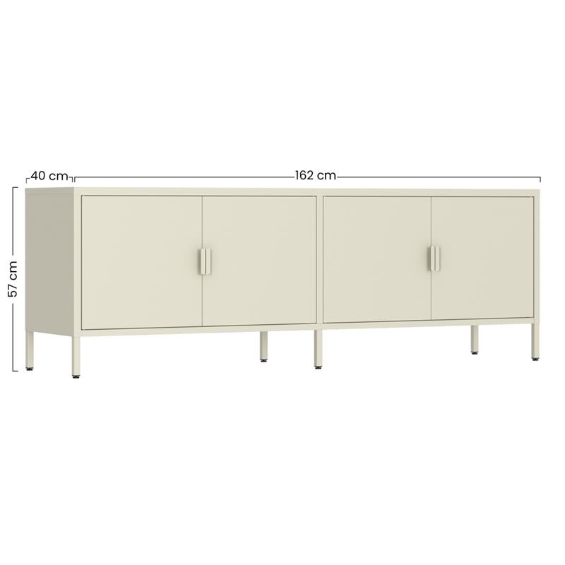 POP MOBILE TV 4/A 162X40X57 CM AVORIO
