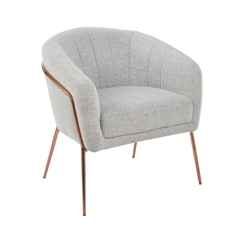 CLOUD POLTRONA BOUCLE' GRIGIO CHIARO #02