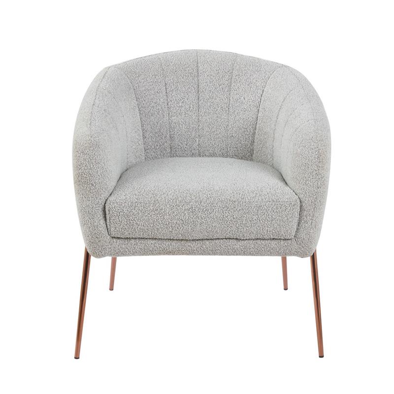 CLOUD POLTRONA BOUCLE' GRIGIO CHIARO #02