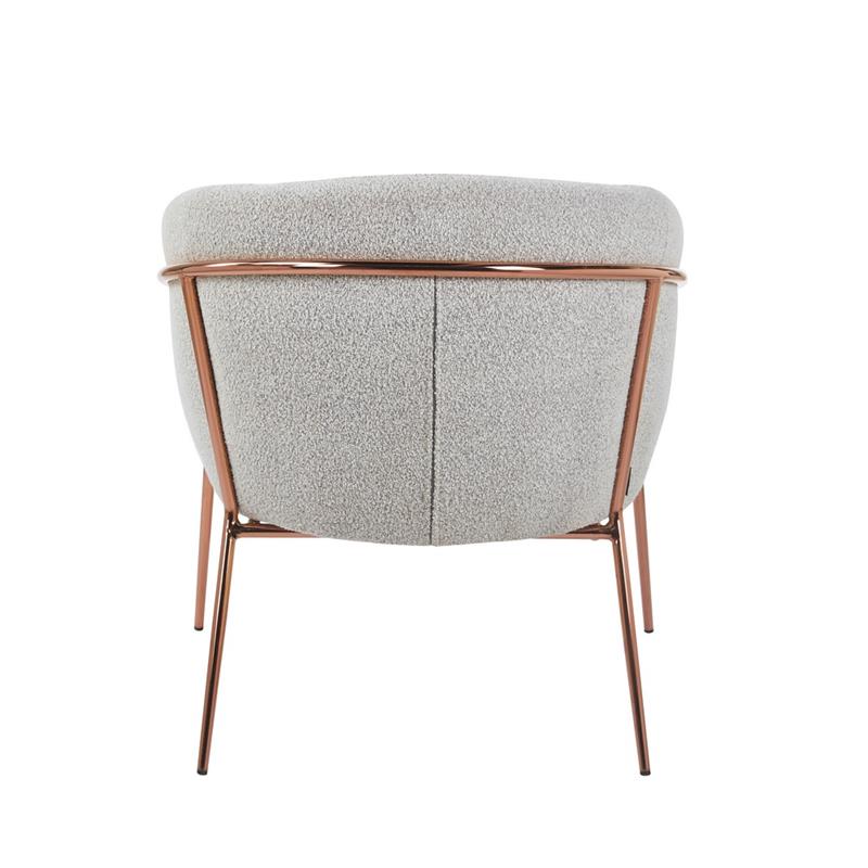 CLOUD POLTRONA BOUCLE' GRIGIO CHIARO #02