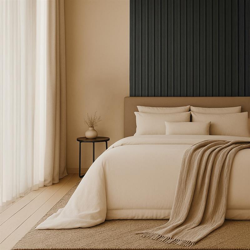 PANNELLO MURALE CANNETTATO SPC 15X290 ROVERE NERO