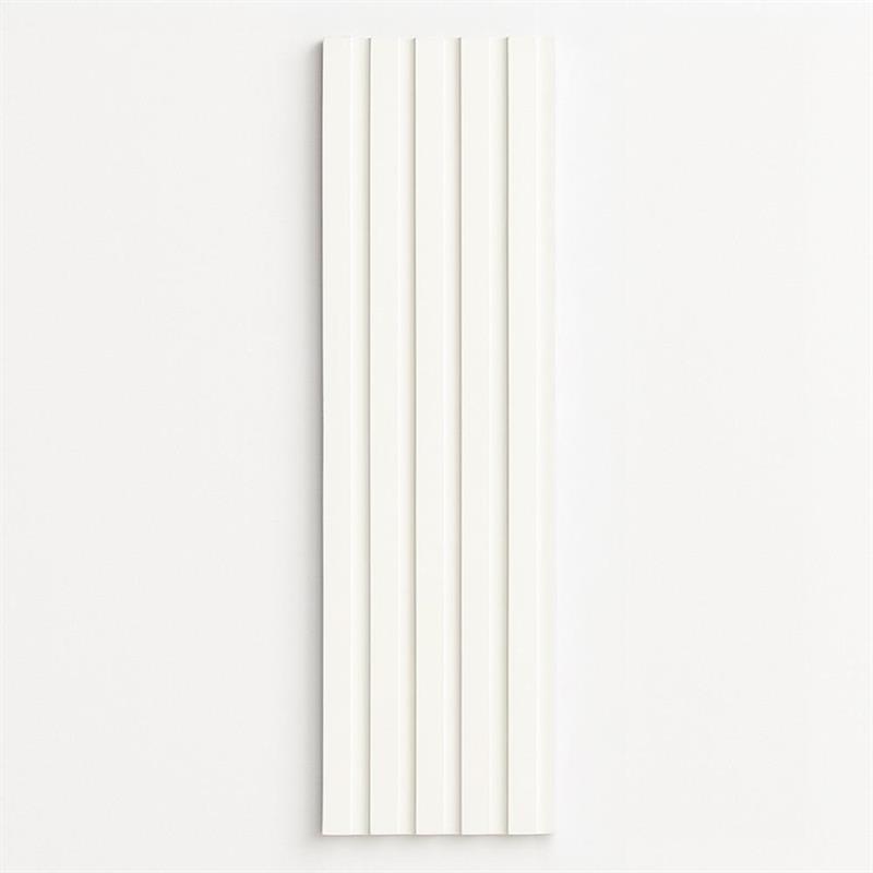 PANNELLO MURALE CANNETTATO SPC 15X290 BIANCO LATTE