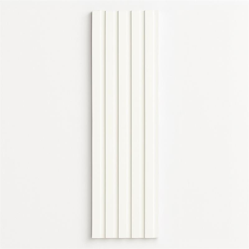PANNELLO MURALE CANNETTATO SPC 15X290 BIANCO LATTE