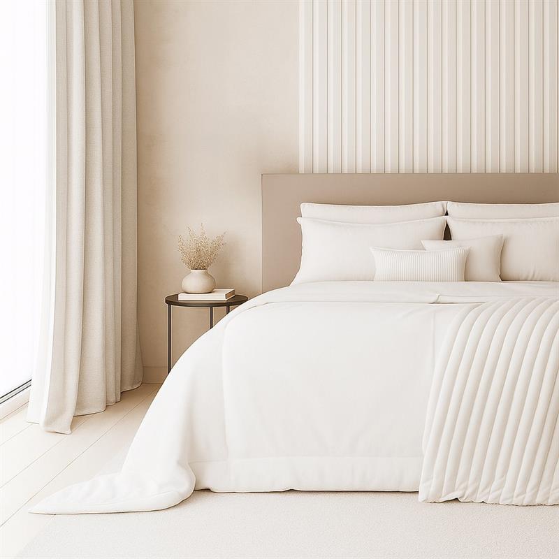 PANNELLO MURALE CANNETTATO SPC 15X290 BIANCO LATTE