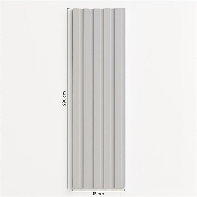 PANNELLO MURALE CANNETTATO SPC 15X290 GRIGIO CALDO