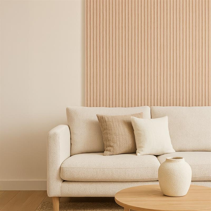 PANNELLO MURALE WAVY SPC 12X290 ROVERE CHIARO