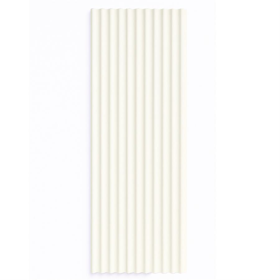 PANNELLO MURALE WAVY SPC 12X290 BIANCO LATTE