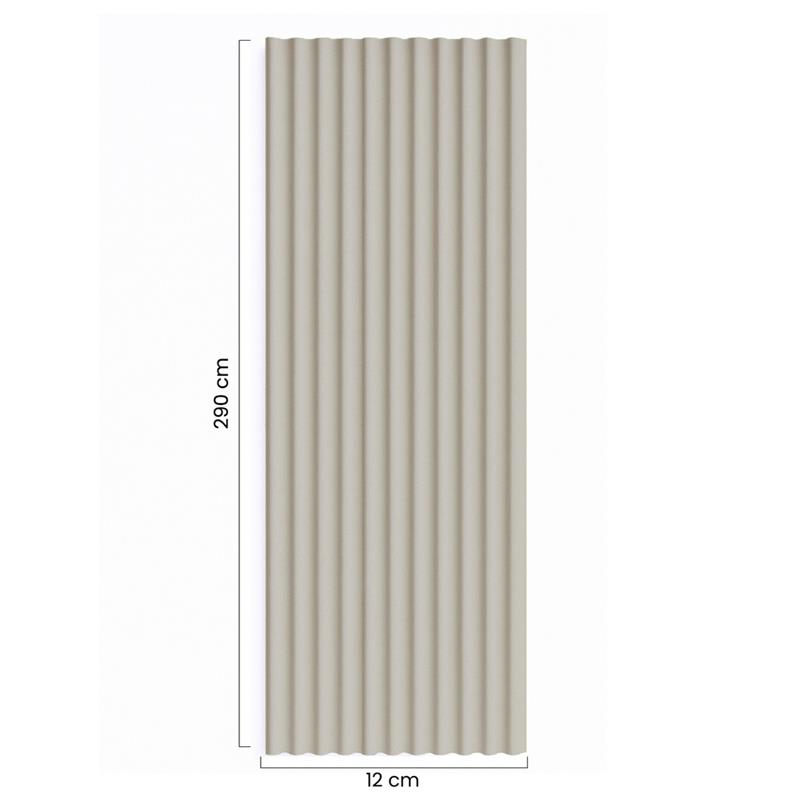 PANNELLO MURALE WAVY SPC 12X290 GRIGIO CALDO