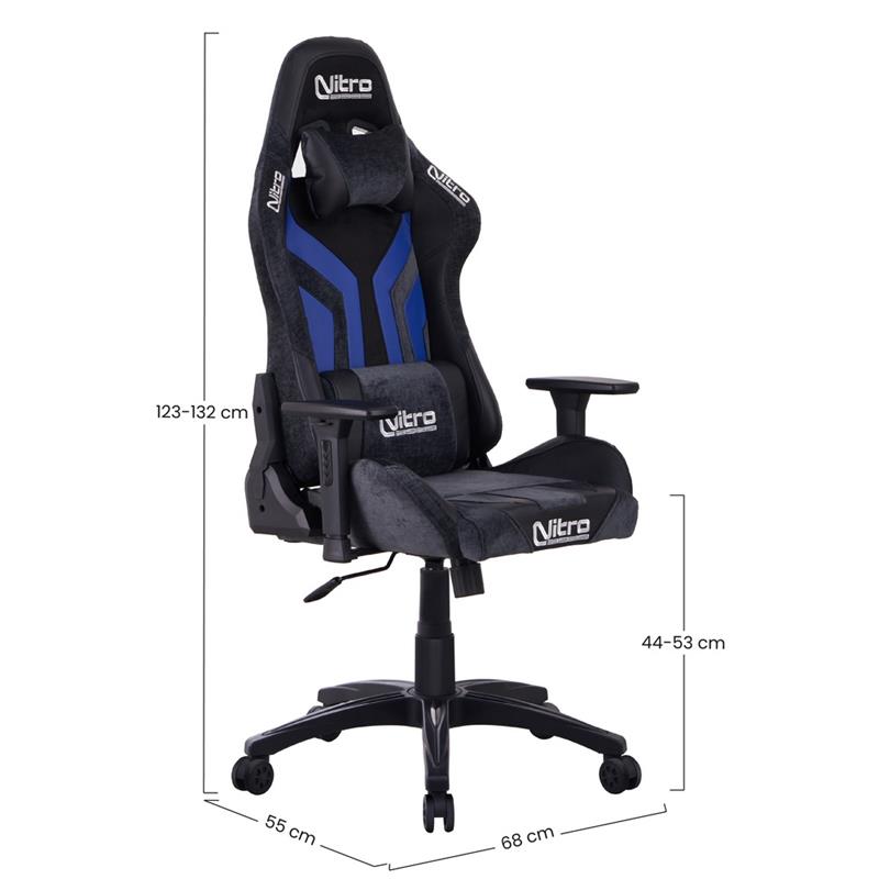 FLYCO SEDIA GAMING BLU/NERA