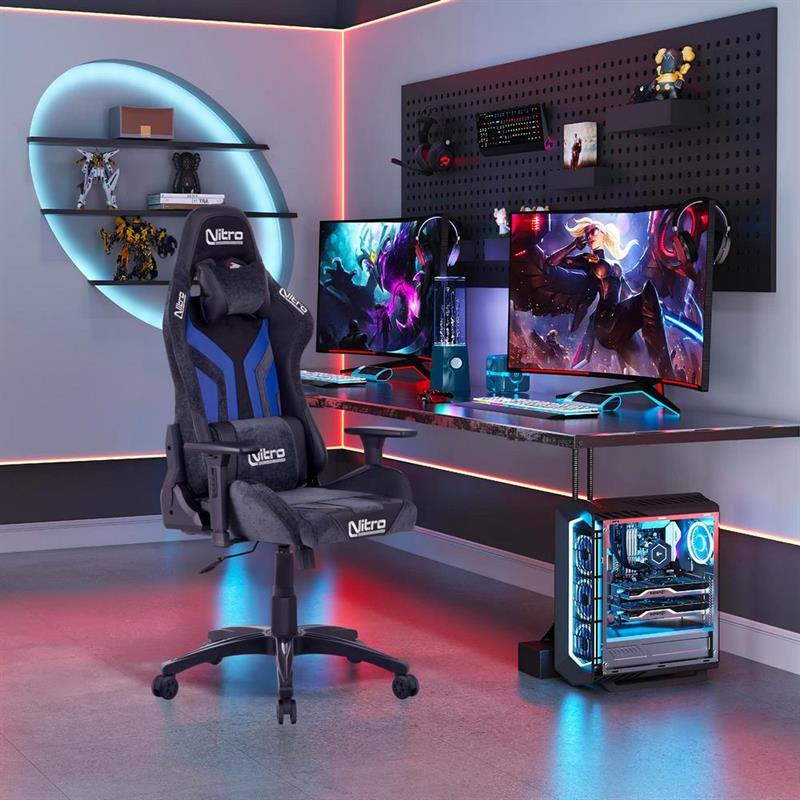 FLYCO SEDIA GAMING BLU/NERA