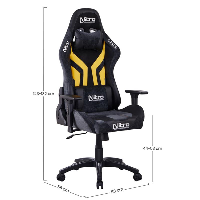 FLYCO SEDIA GAMING GIALLO/NERA