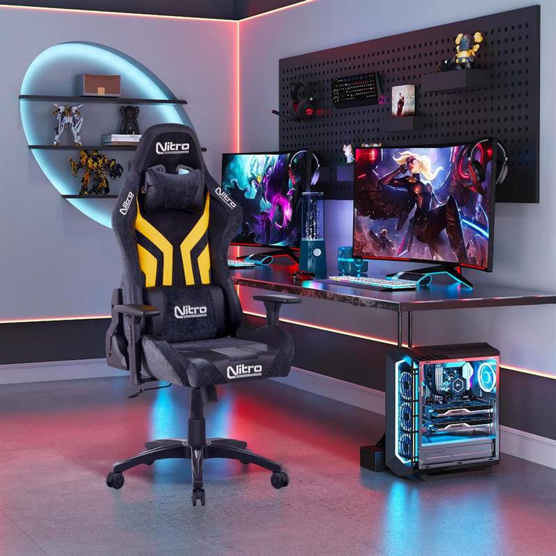 FLYCO SEDIA GAMING GIALLO/NERA