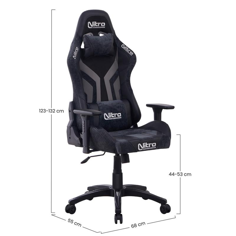 FLYCO SEDIA GAMING GRIGIO/NERA